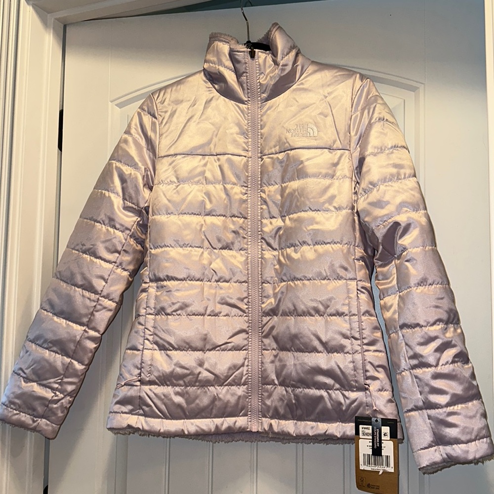 Women’s NorthFace reversible jacket in purple
